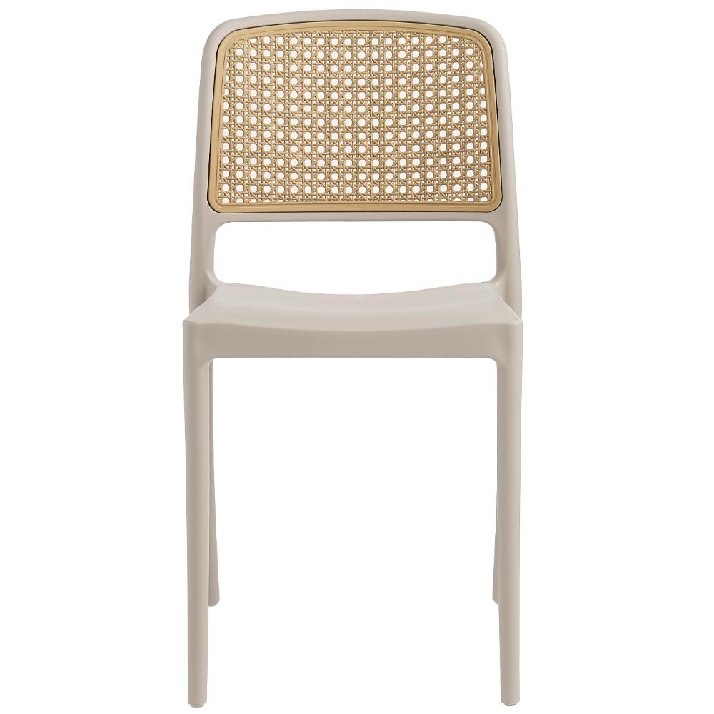 Silla Texas, Color Taupe y Beige, con Espaldar Transpirable