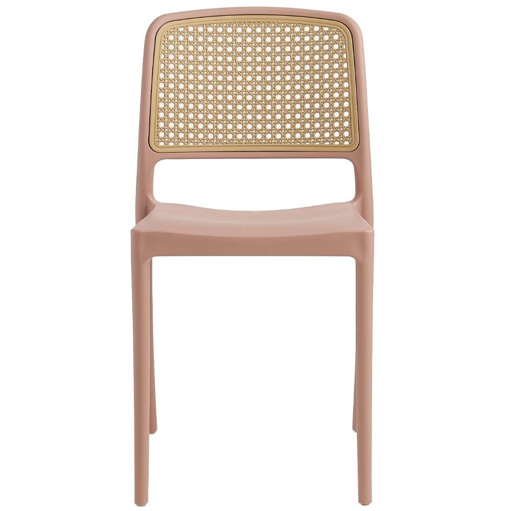 Silla Texas, Color Terracota y Beige, con Espaldar Transpirable