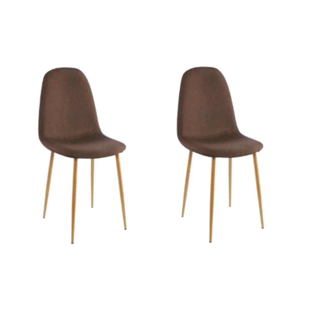Sillas Clásicas Concept X2 DB, Café Oscuro y Café Claro, con Cómodo Espaldar