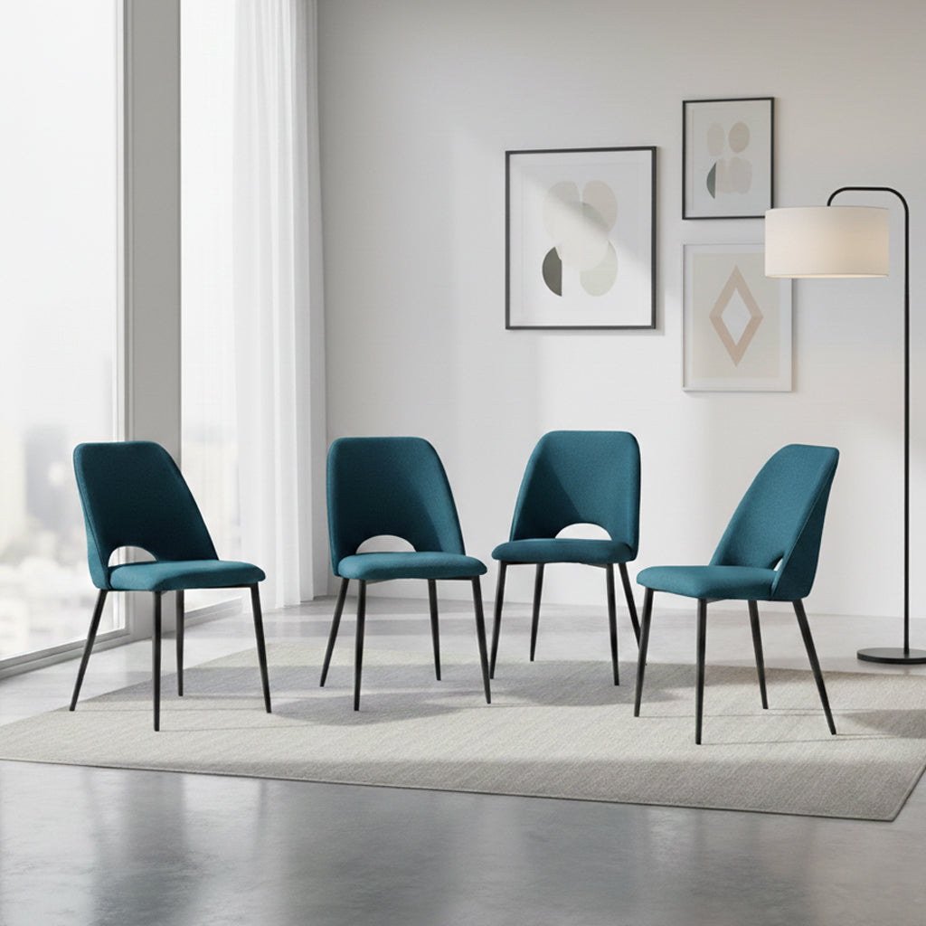 Combo Pops, Incluye una Mesa y 4 Sillas Color Negro