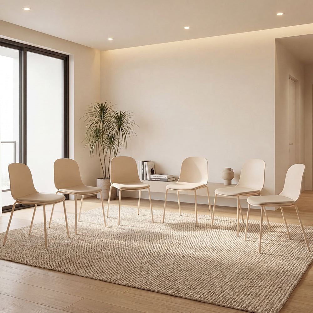 Silla con Cojín Aiara, Color Blanco, Diseño Moderno X6