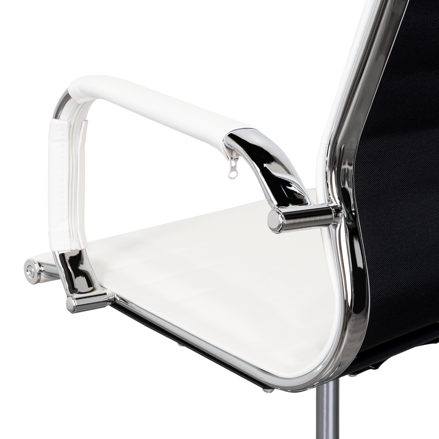 Silla Oficina X-56W, Blanca, con Cómodo Espaldar y Rodachines