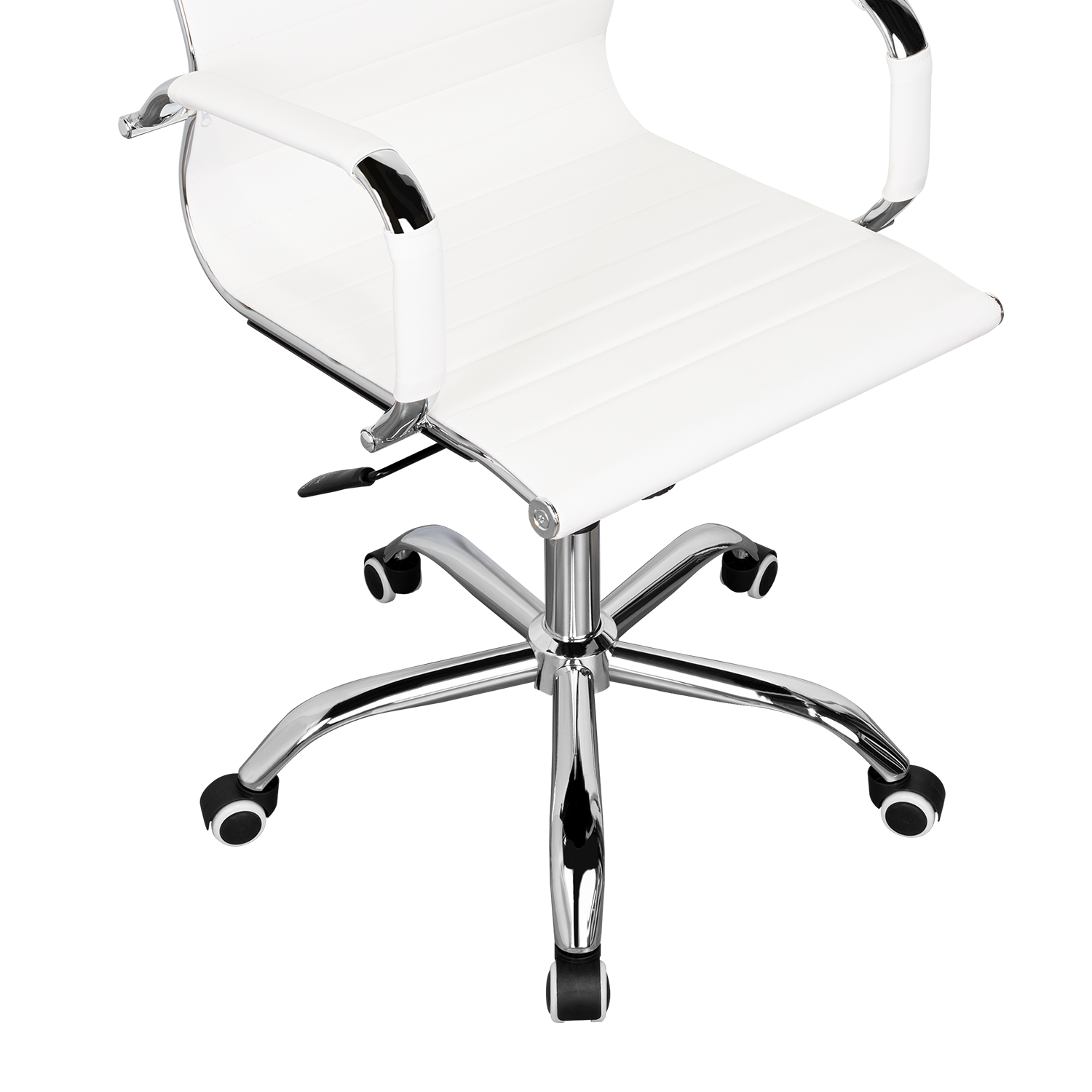 Silla Oficina X-56W, Blanca, con Cómodo Espaldar y Rodachines
