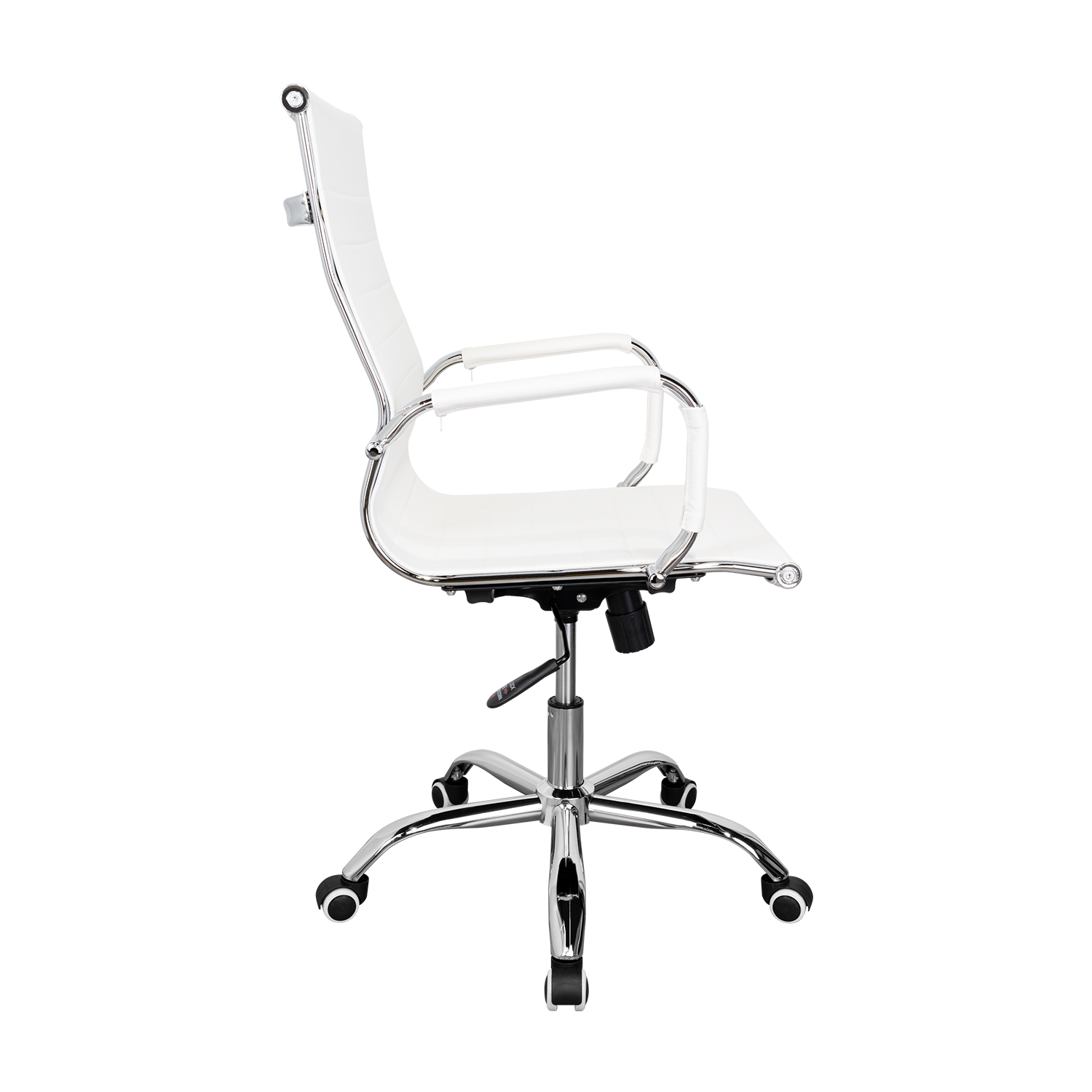 Silla Oficina X-56W, Blanca, con Cómodo Espaldar y Rodachines