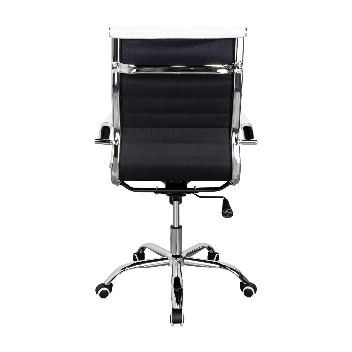 Silla Oficina X-56W, Blanca, con Cómodo Espaldar y Rodachines