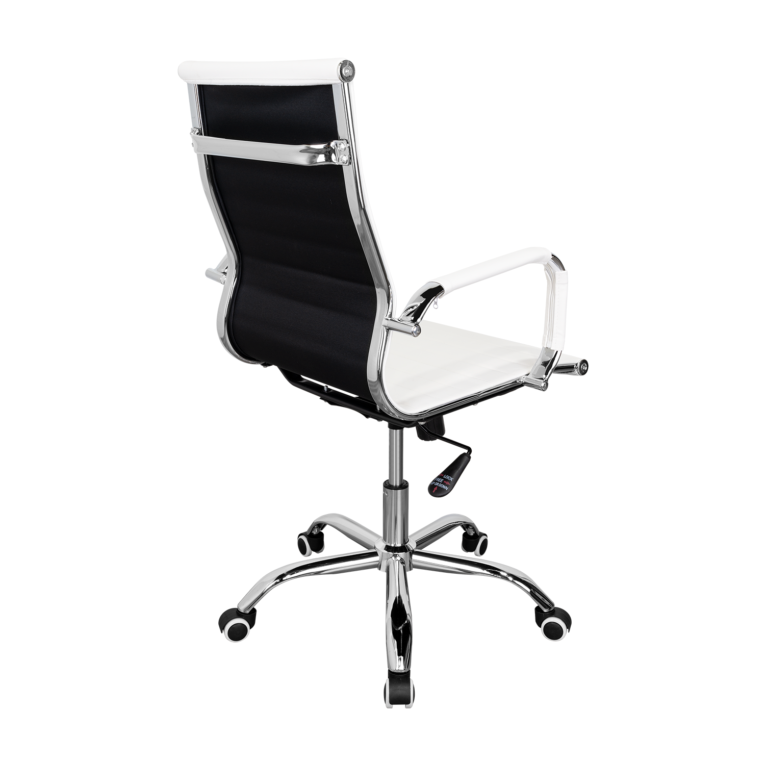 Silla Oficina X-56W, Blanca, con Cómodo Espaldar y Rodachines