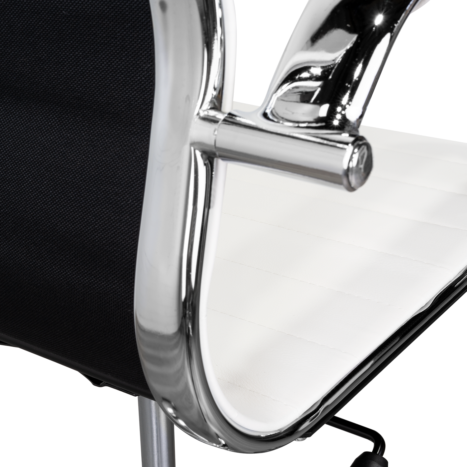 Silla Oficina X-56W, Blanca, con Cómodo Espaldar y Rodachines