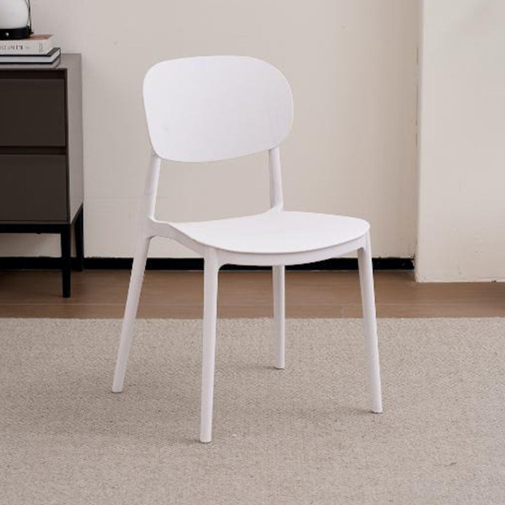 Silla Milan, Color Blanco, Con espaldar y diseño Moderno