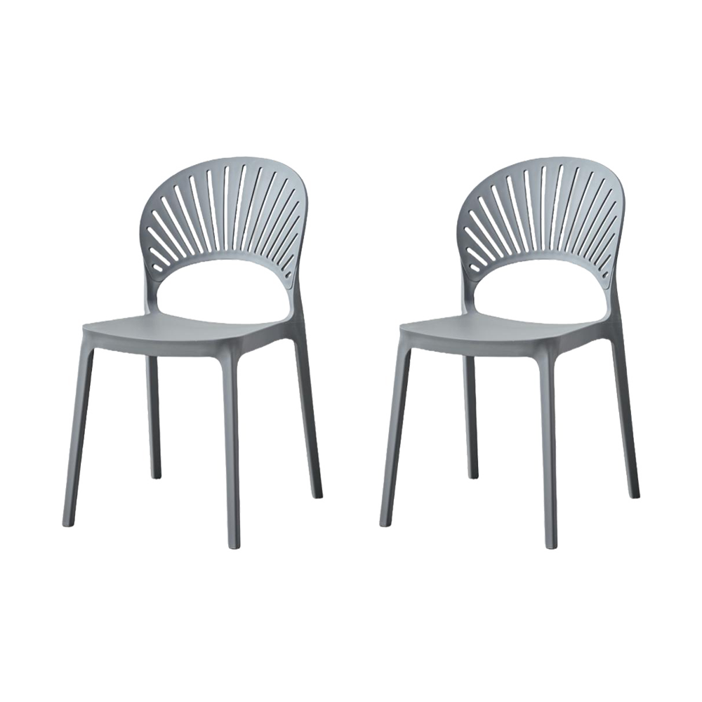 Silla Paraiso, Color Gris Oscuro, Con espaldar y Diseño moderno X2