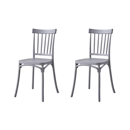Silla Claus, Color Gris Oscuro, Con espaldar y diseño minimalista X2