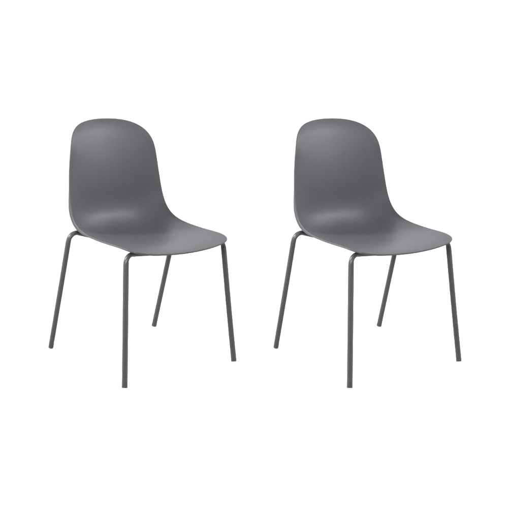 Silla Aiara, Color Gris Oscuro, diseño moderno X2