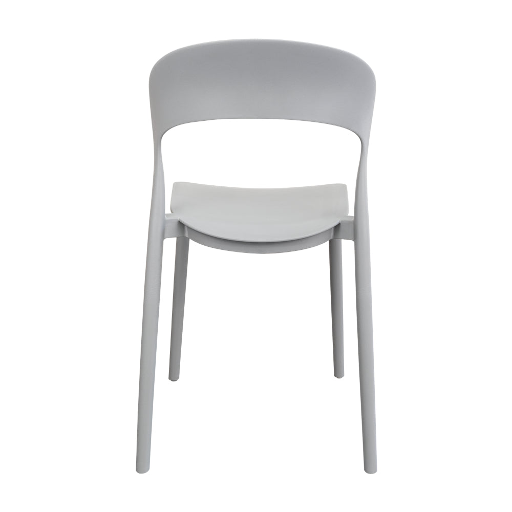 Silla Patrick, Color Gris Oscuro, con Espaldar y Diseño Moderno