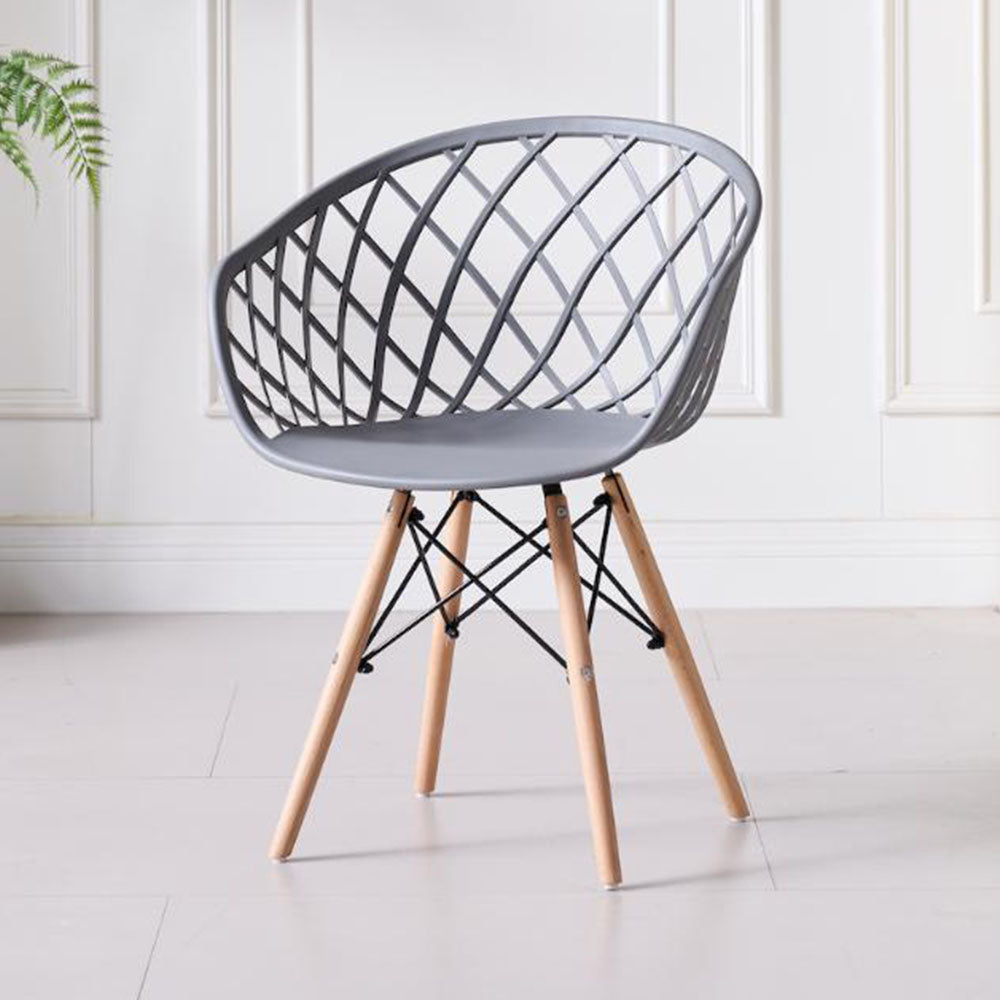 Silla Oasis con Brazos, Color Gris, Con espaldar