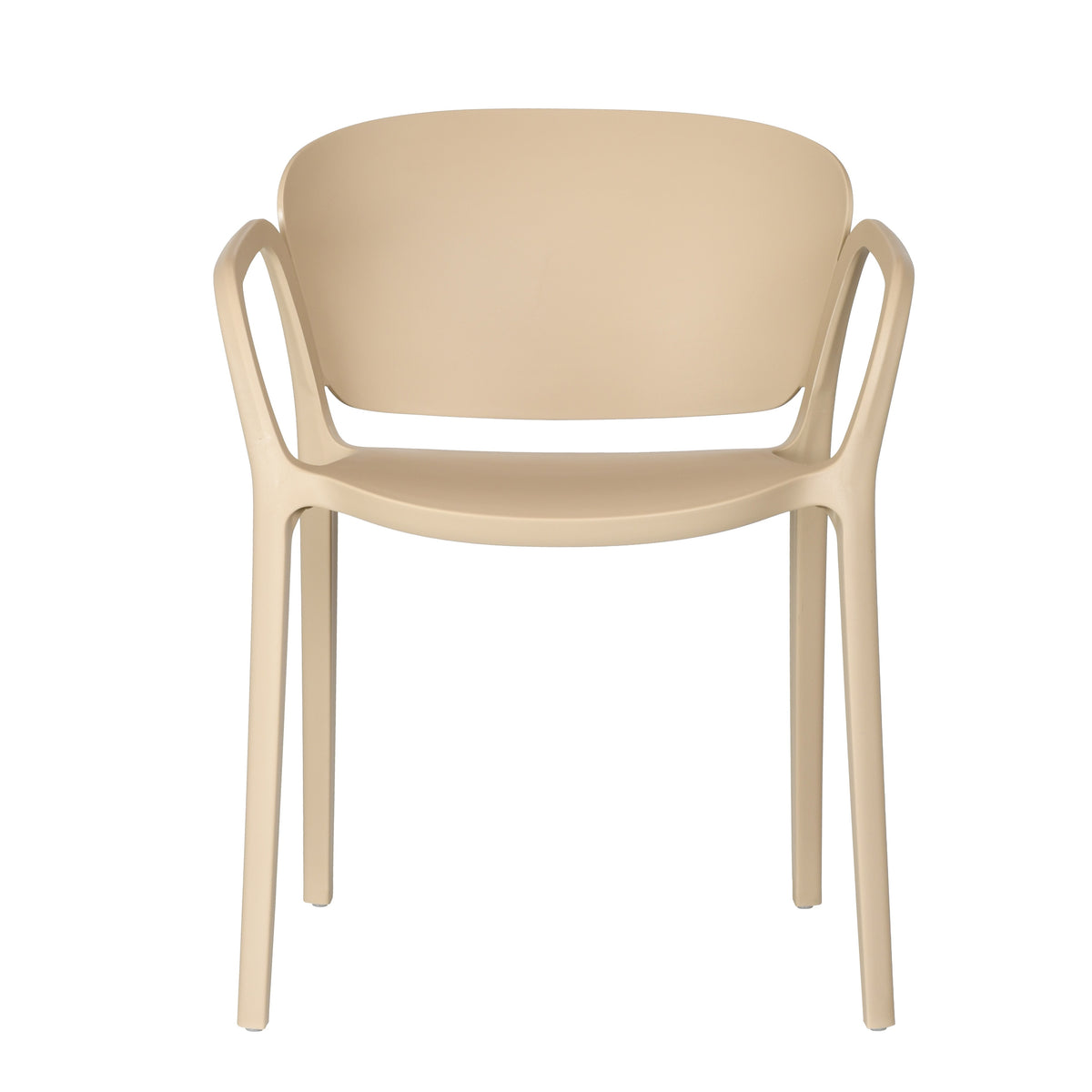 Silla con Brazos California, Khaki, con Espaldar y Diseño Minimalista