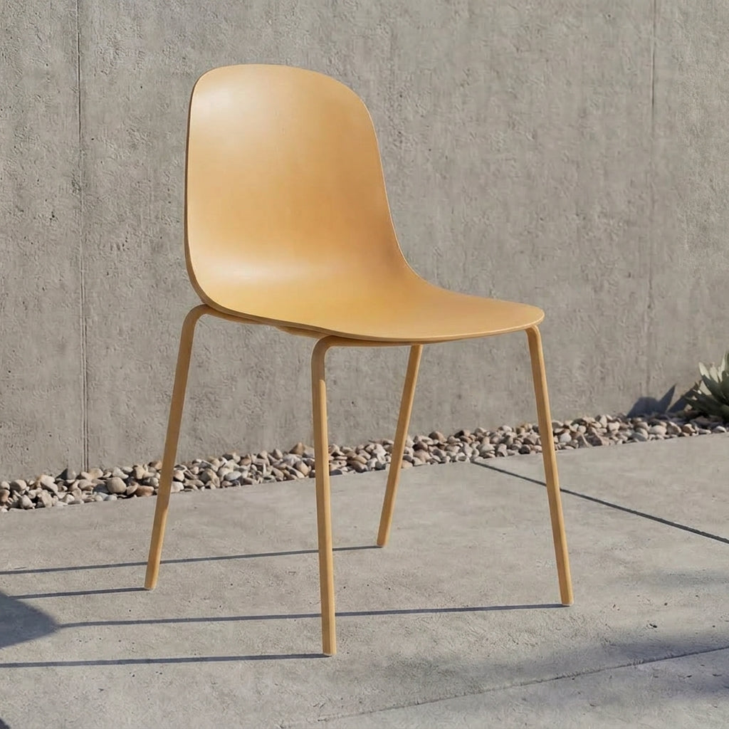Silla Aiara, Color Mostaza, diseño moderno