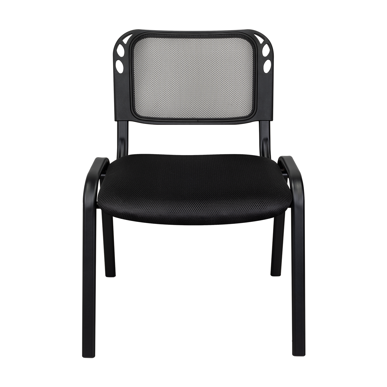 Silla Interlocutora, Negro, Con espaldar y diseño sencillo X2