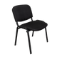 Silla Interlocutora, Negro, Con espaldar y diseño sencillo