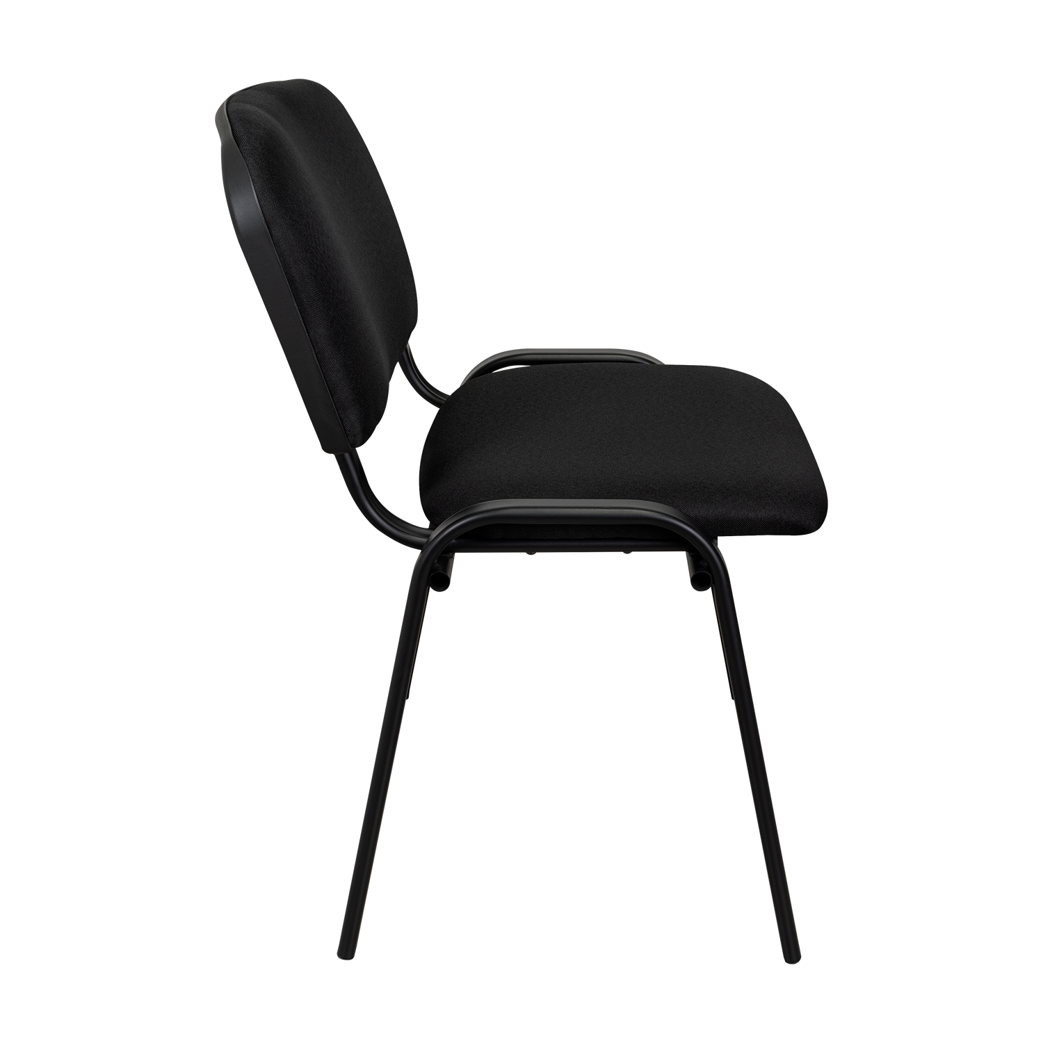 Silla Interlocutora, Negro, Con espaldar y diseño sencillo X4