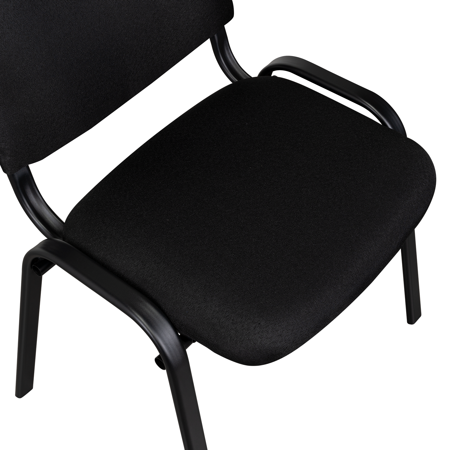 Silla Interlocutora, Negro, Con espaldar y diseño sencillo X4
