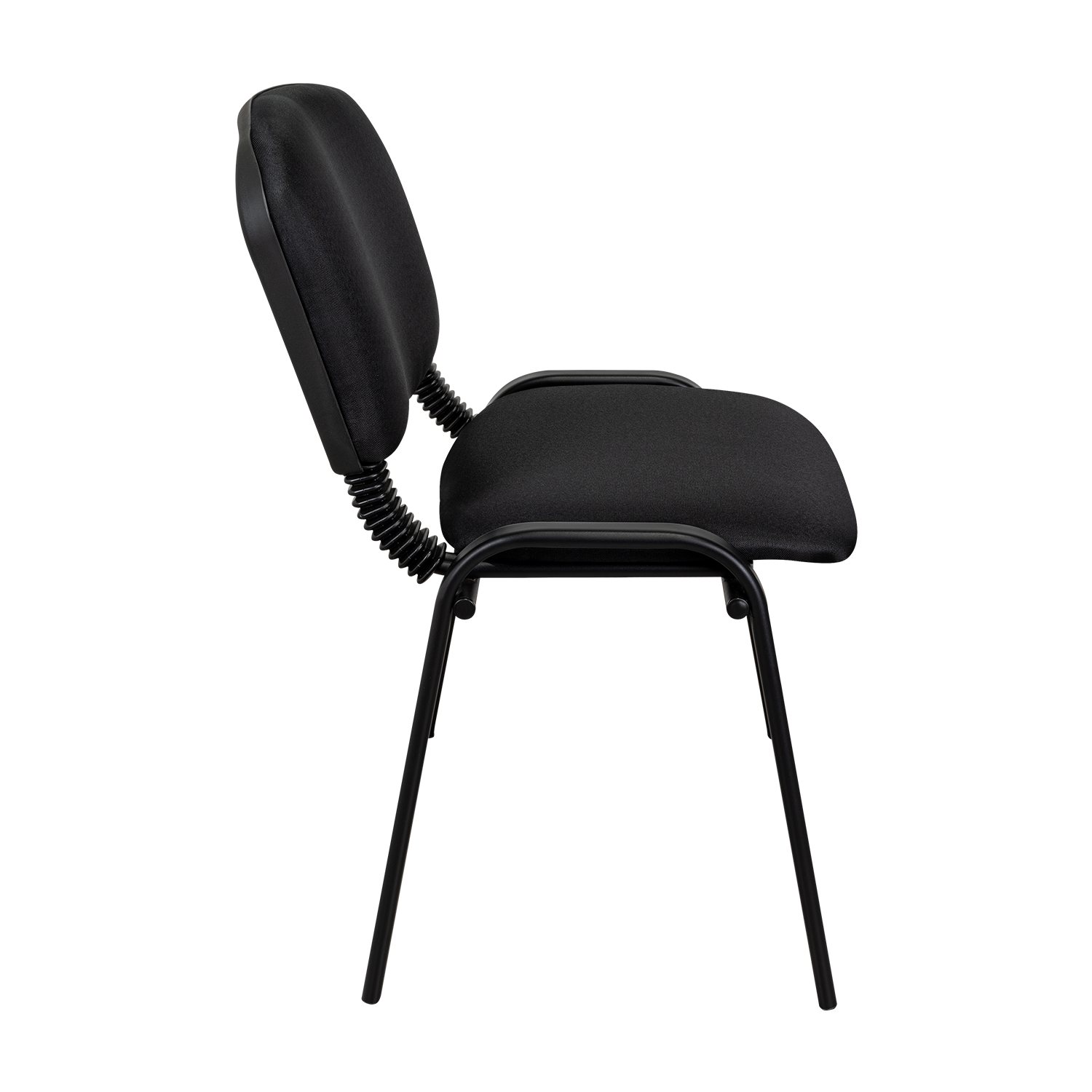 Silla Interlocutora, Negro, Con espaldar y diseño sencillo sin brazo