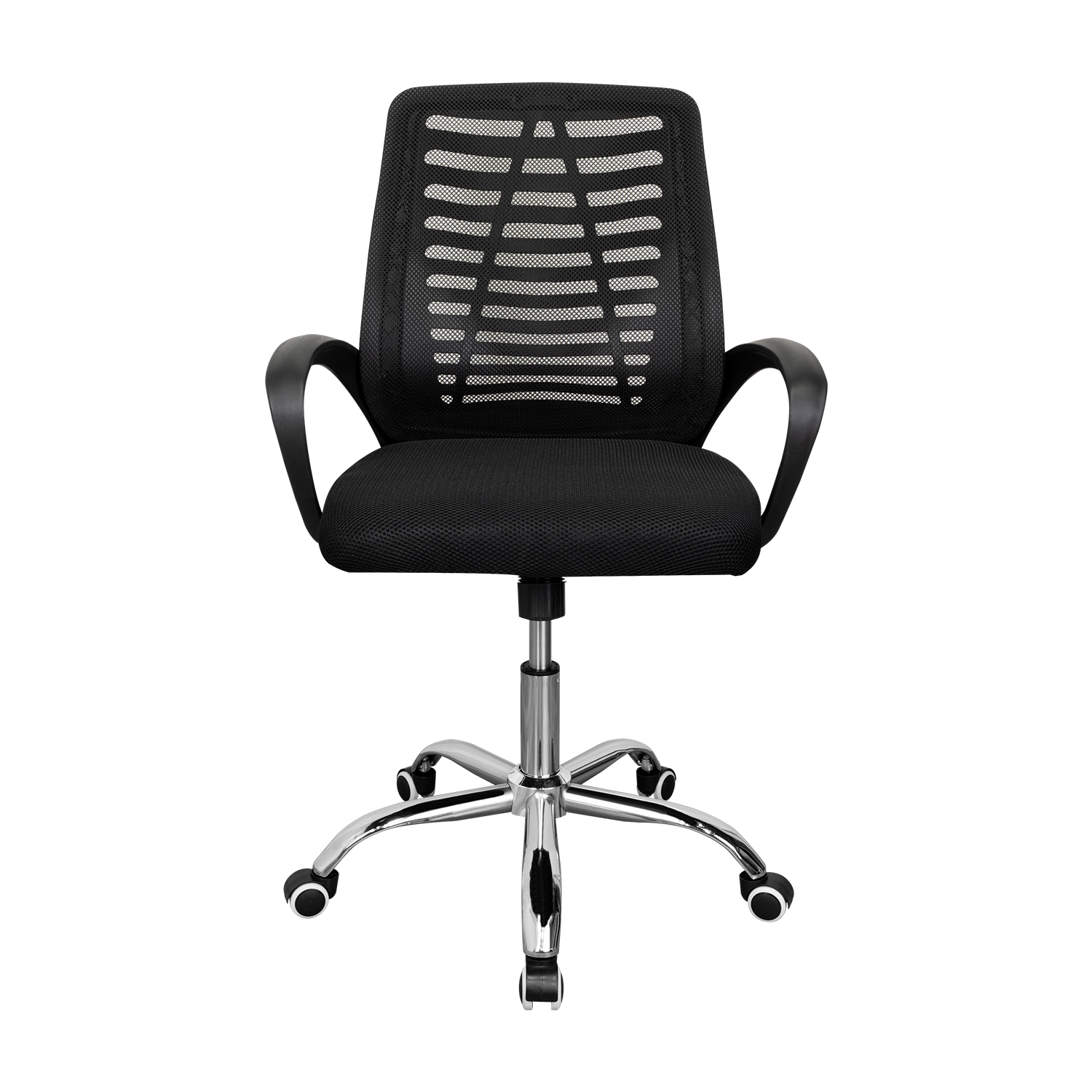Silla de Escritorio Liz, Negro, cuenta con brazos y espaldar