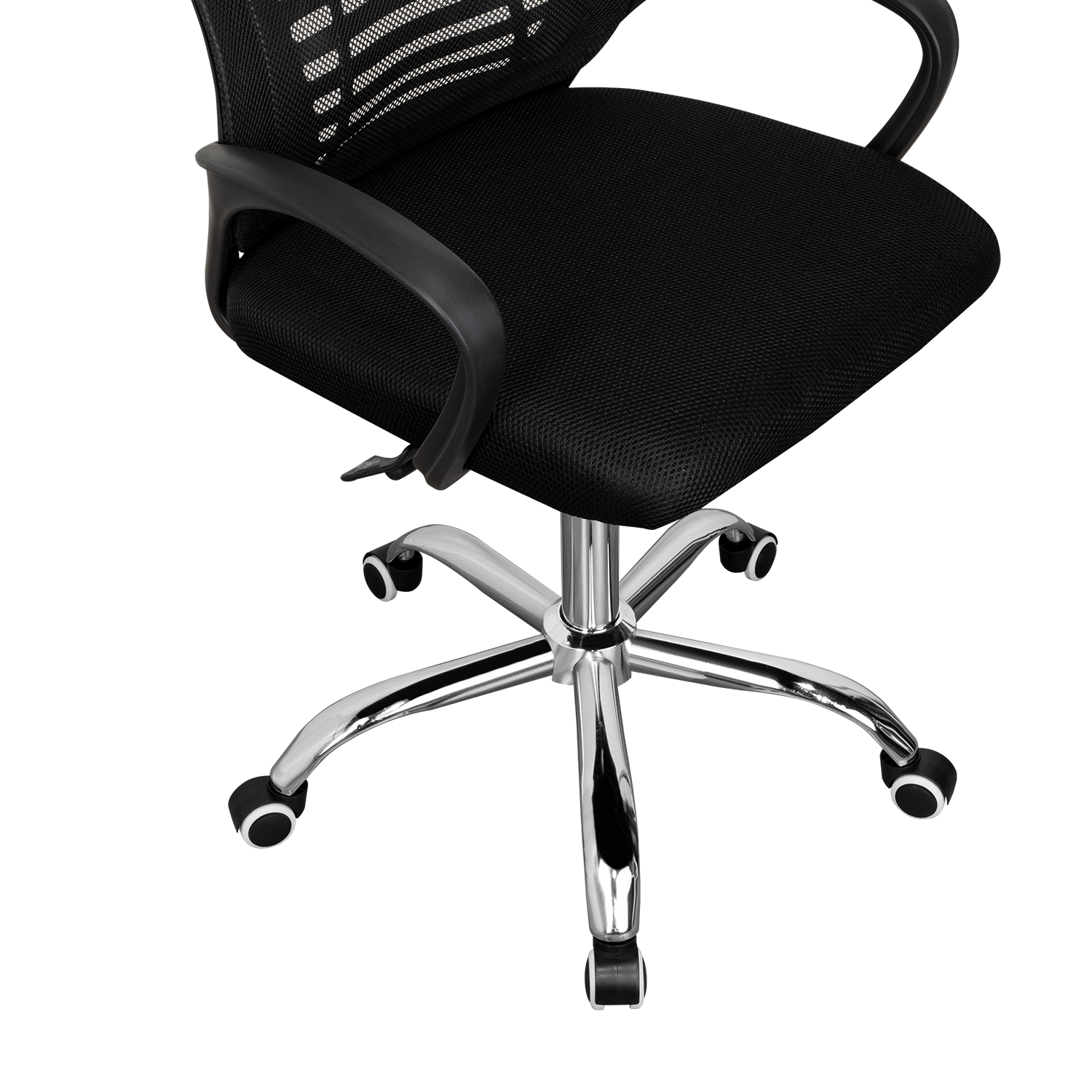 Silla de Escritorio Liz, Negro, cuenta con brazos y espaldar