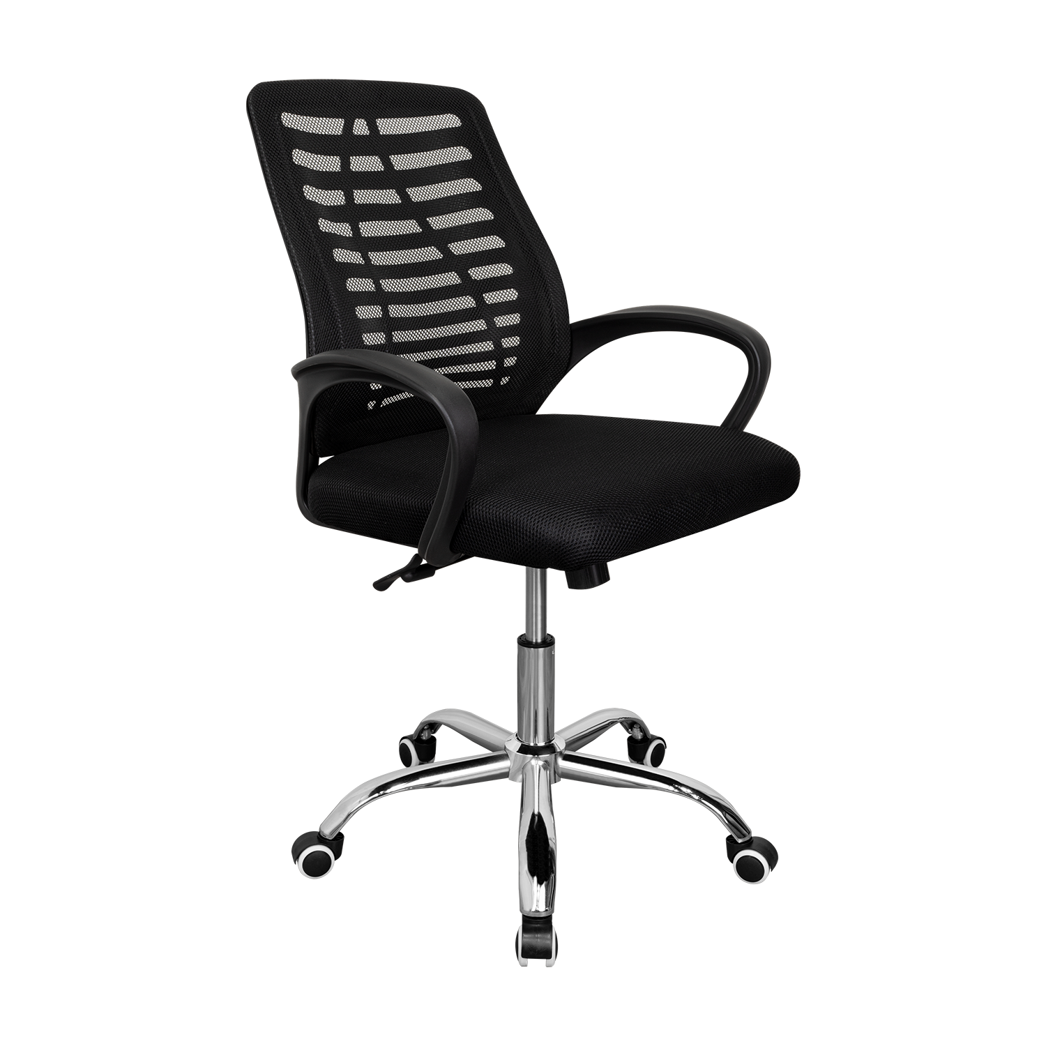 Silla de Escritorio Liz, Negro, cuenta con brazos y espaldar
