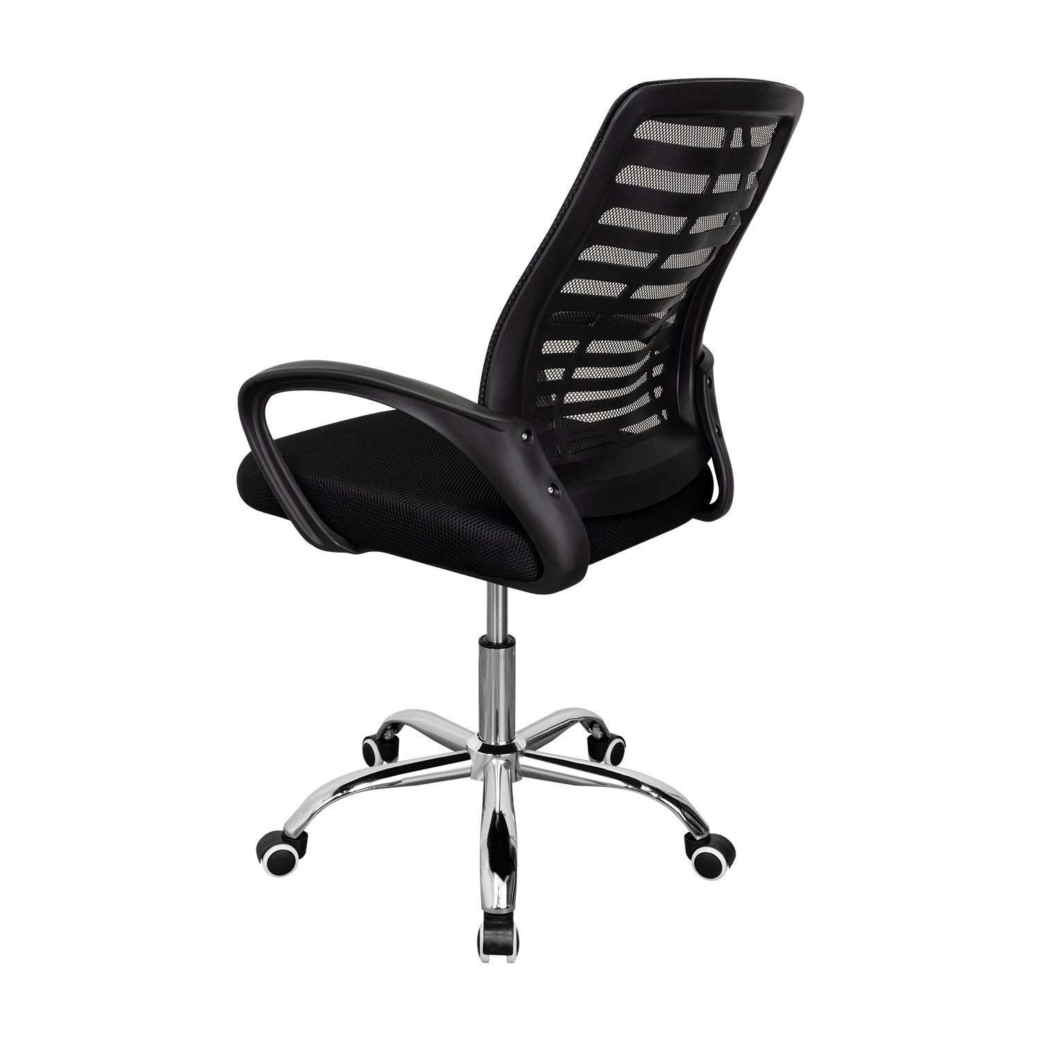 Silla de Escritorio Liz, Negro, cuenta con brazos y espaldar