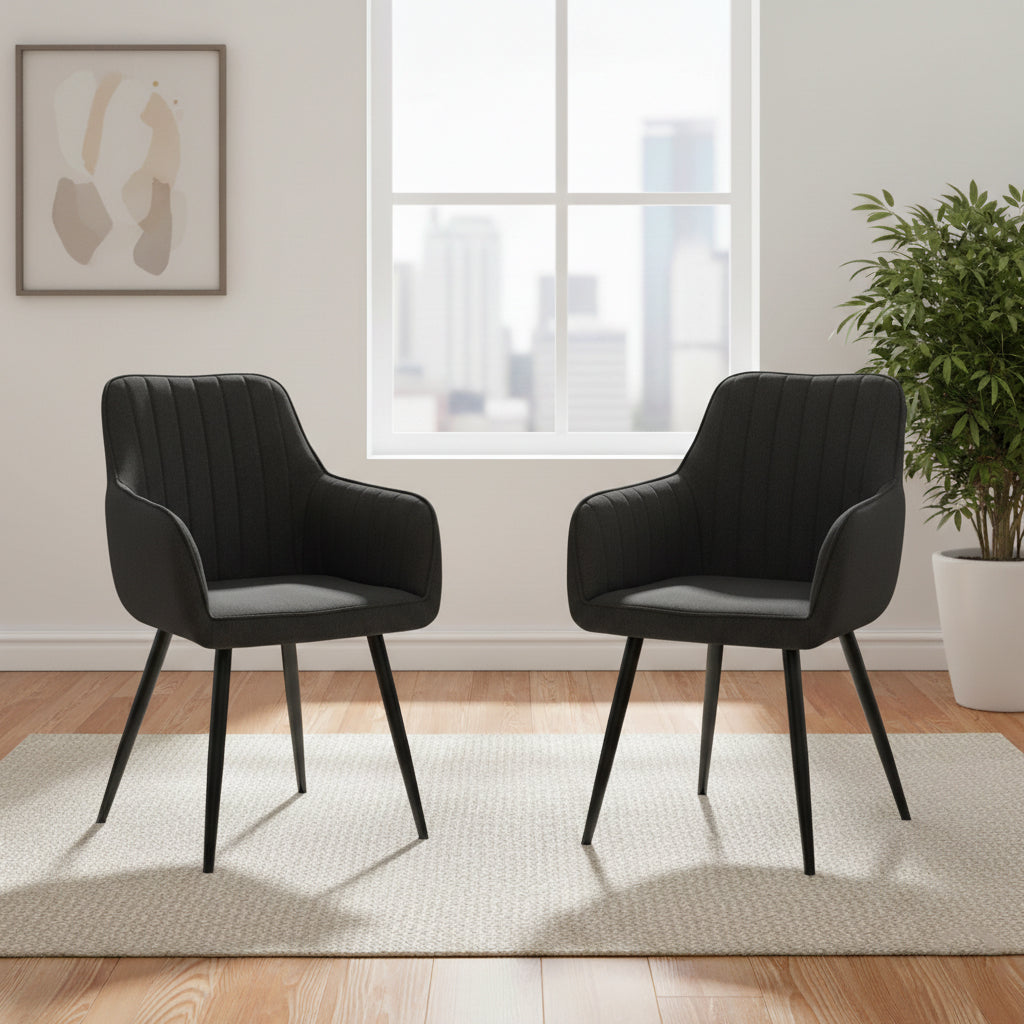Combo para Sala Kristal, Incluye Mesa Redonda de Vidrio y 2 Sillas