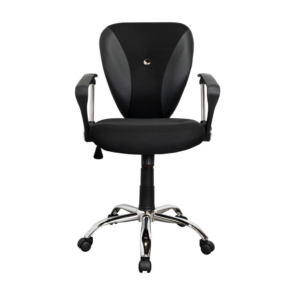 Silla de Escritorio Star, Wengue, con Cómodo Espaldar y Rodachinas Para Su Fácil Desplazamiento