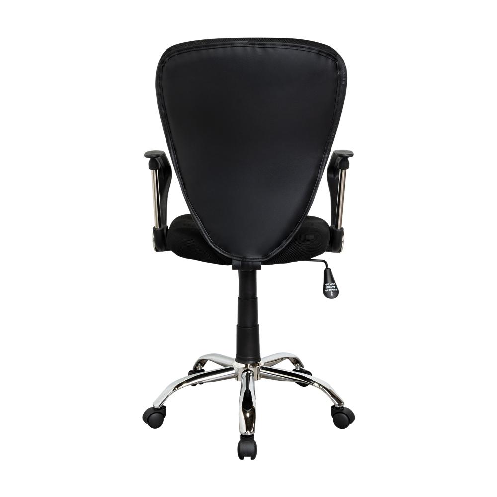 Silla de Escritorio Star, Wengue, con Cómodo Espaldar y Rodachinas Para Su Fácil Desplazamiento