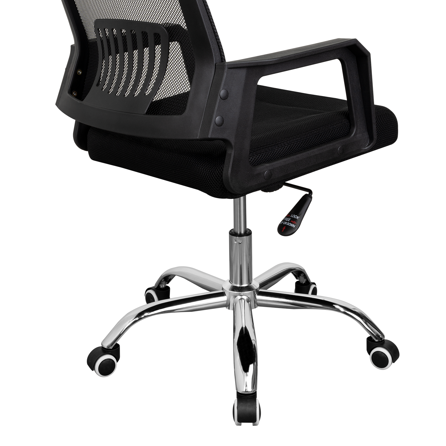 Silla Oficina X-57B, Wengue, con Cómodo Espaldar y Rodachines
