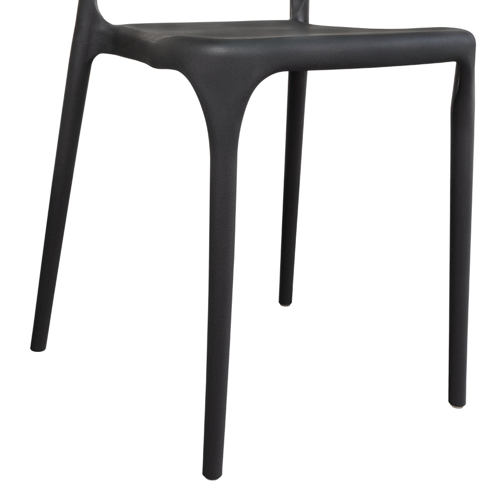 Silla Elena, Color Negro, con Espaldar y Diseño Moderno