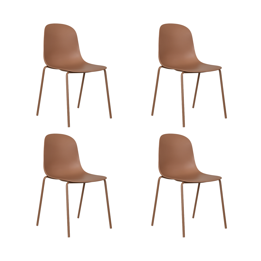 Silla Aiara, Color Rojo, Diseño moderno X4