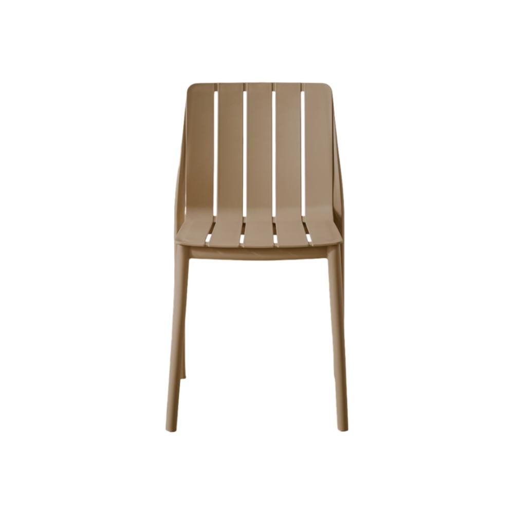 Combo Tribo, Incluye Comedor y 4 Sillas Con Espaldar En Color Taupe