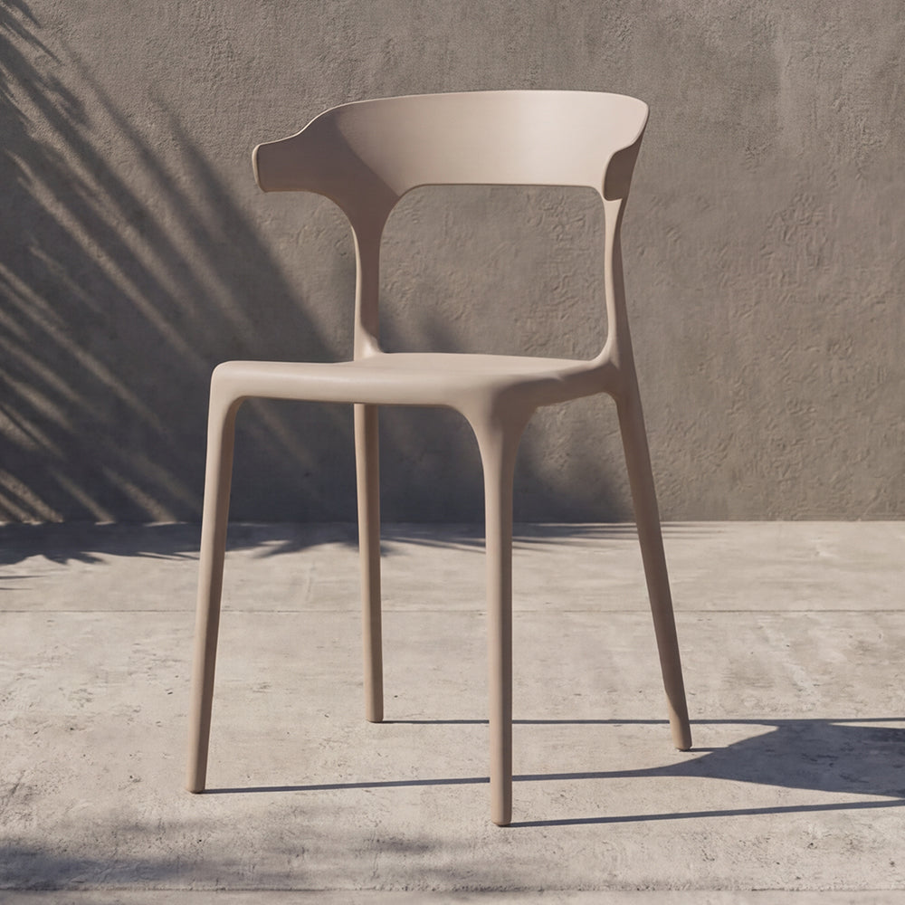 Silla Elena, Color Taupe, Diseño Moderno