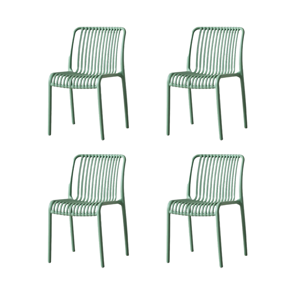 Silla Terra, Color Verde Olivo, Con espaldar X4