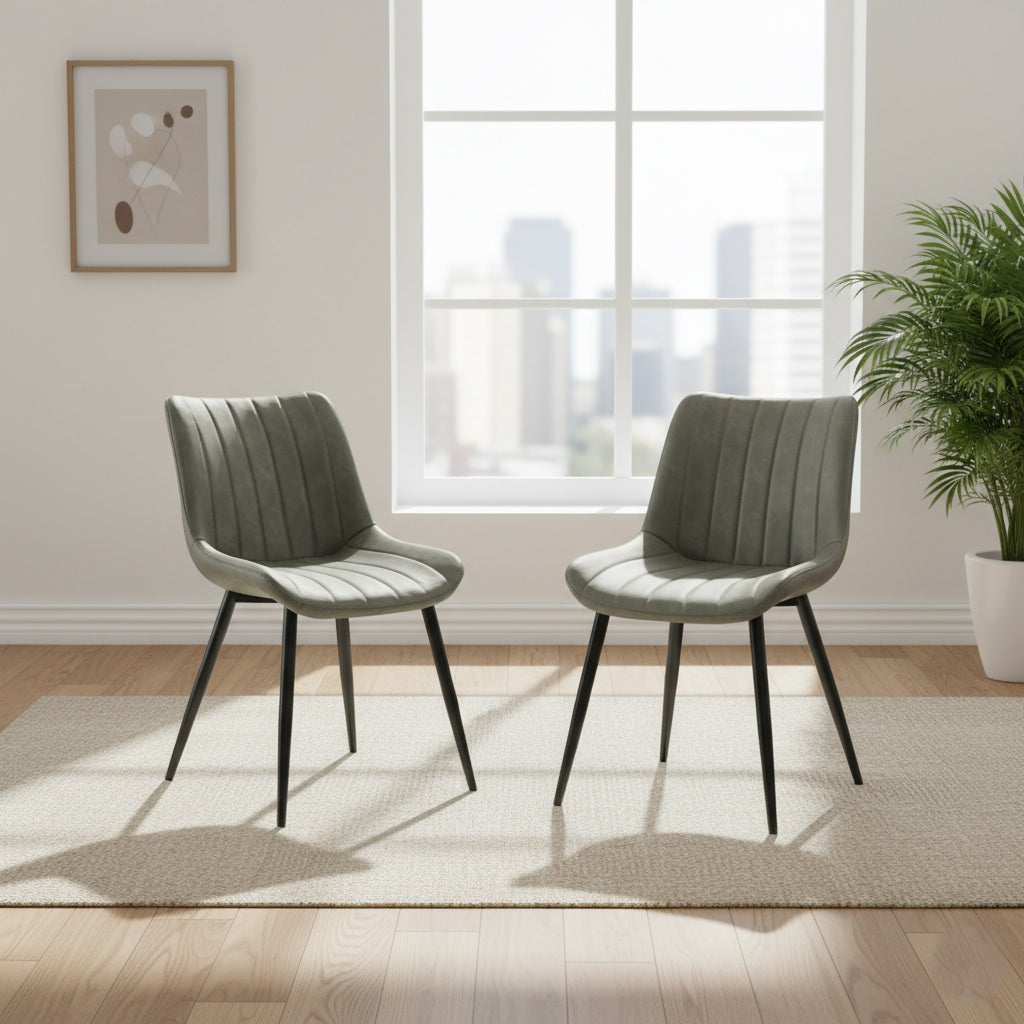 Combo para Sala Tanden, Incluye Mesa Redonda de Vidrio y 2 Sillas