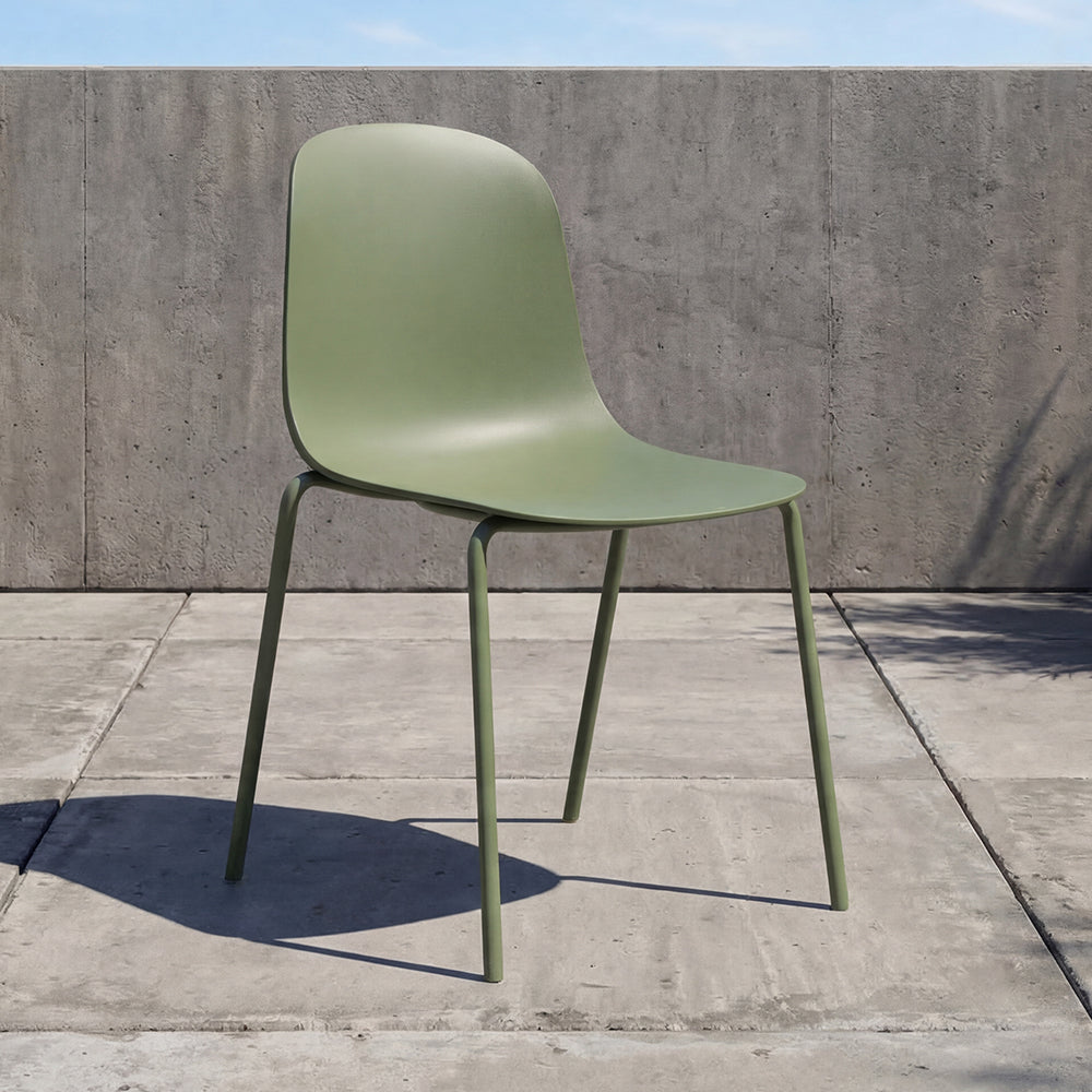 Silla Aiara, Color Verde Olivo, diseño moderno