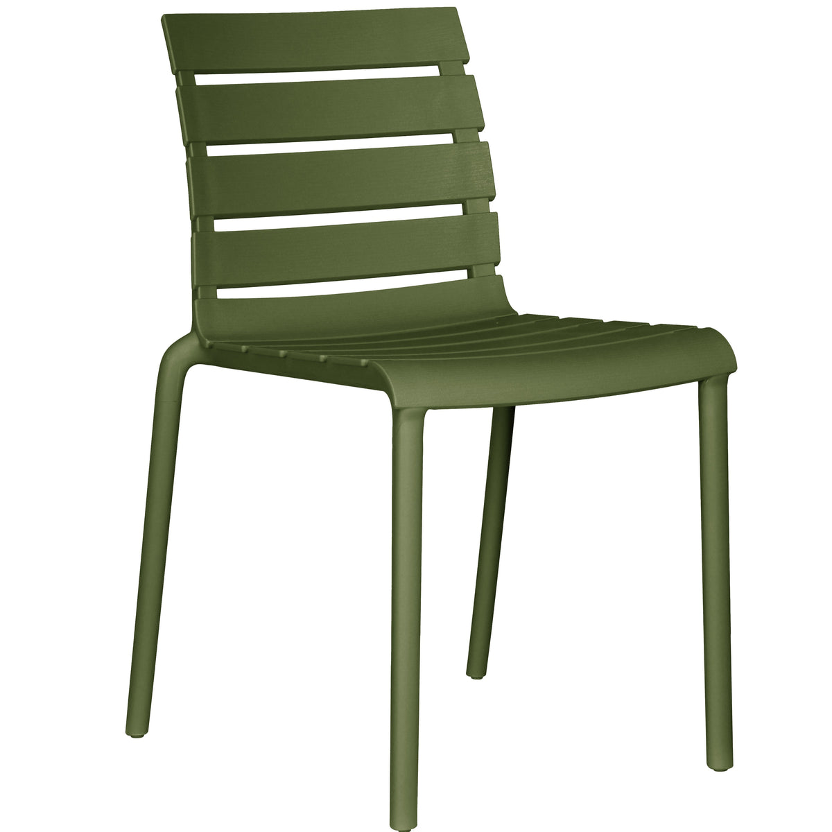 Silla Montana, Color Verde, con Espaldar en Líneas Diseño Moderno