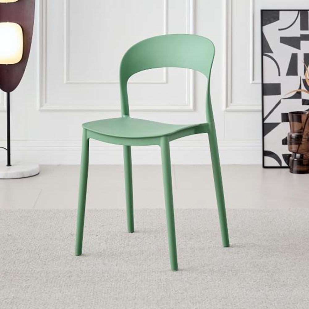 Silla Patrick, Color Verde Oliva, Con espaldar y diseño Moderno