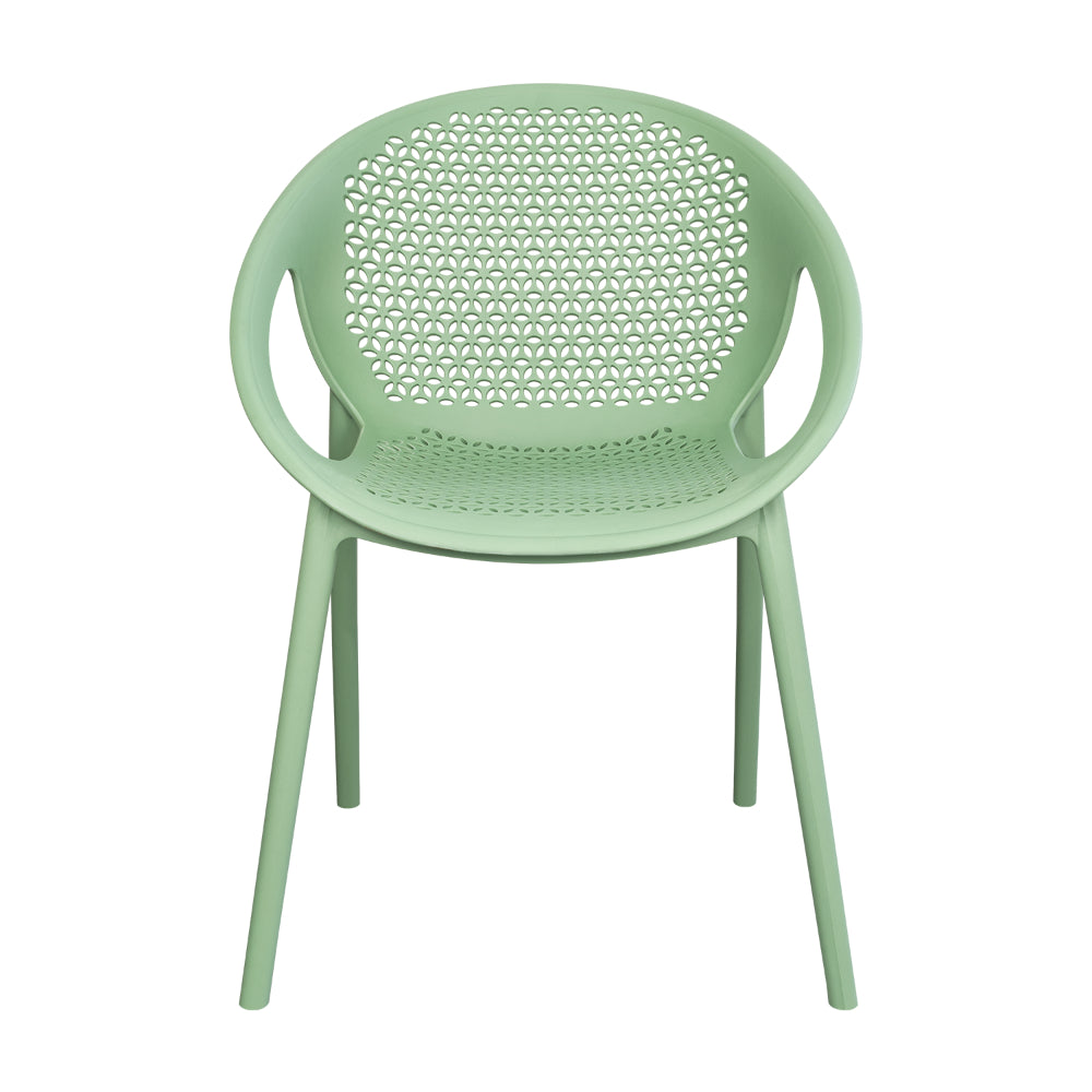 Silla Selva con Brazos, Color Verde Olivo, con Espaldar
