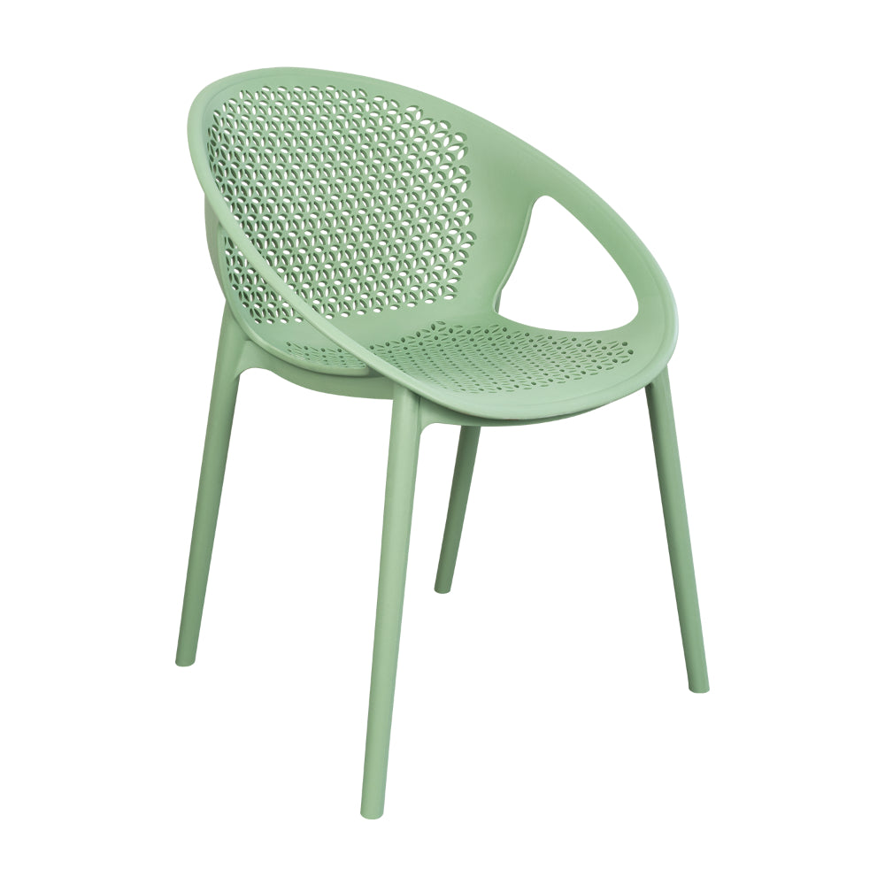 Silla Selva con Brazos, Color Verde Olivo, con Espaldar