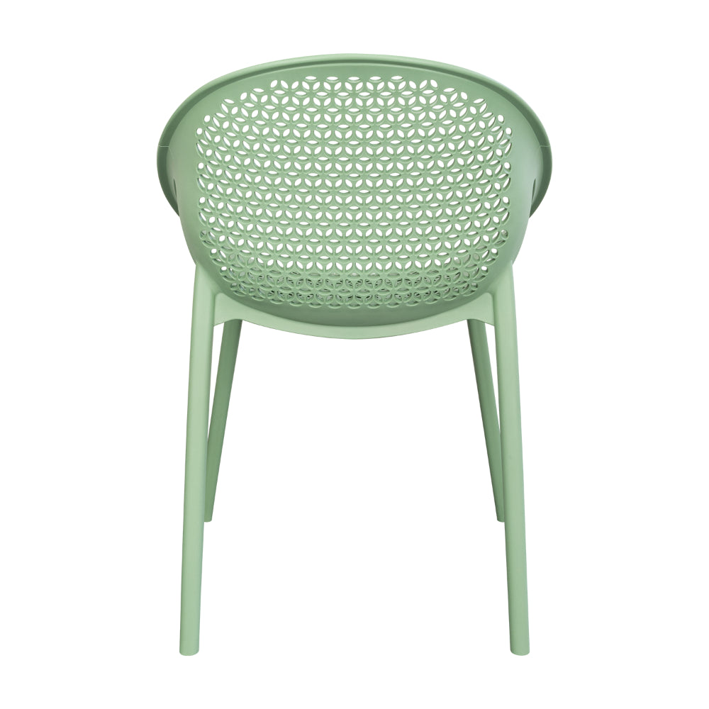 Silla Selva con Brazos, Color Verde Olivo, con Espaldar