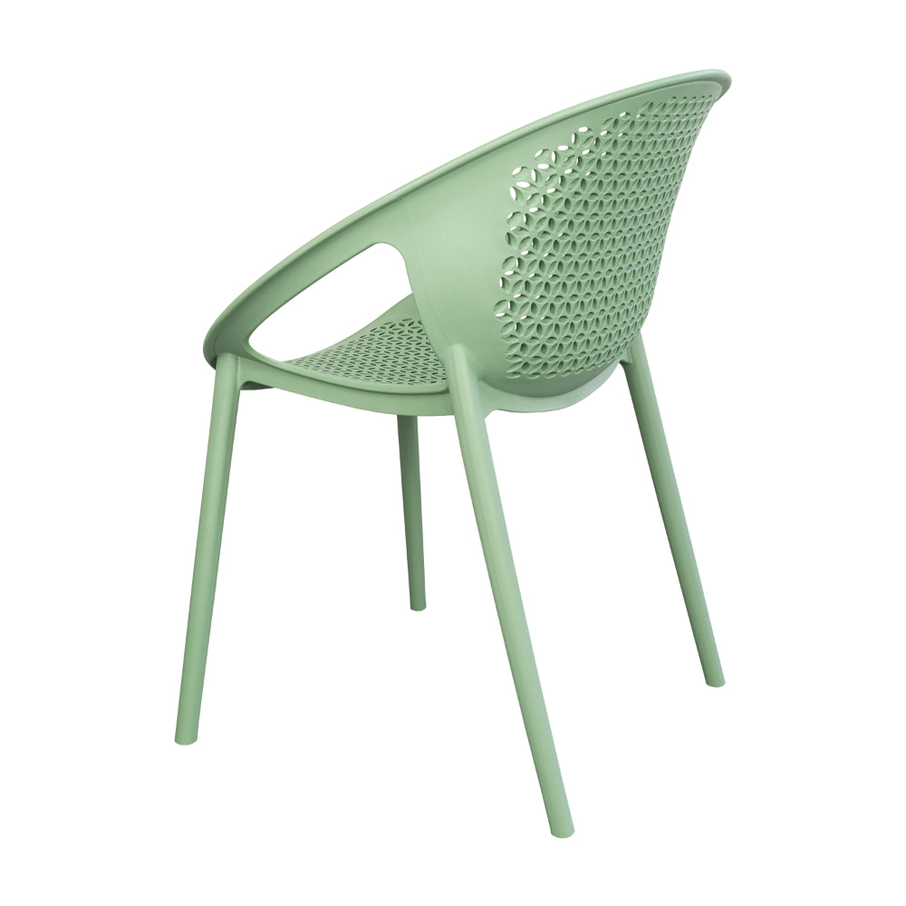 Silla Selva con Brazos, Color Verde Olivo, con Espaldar