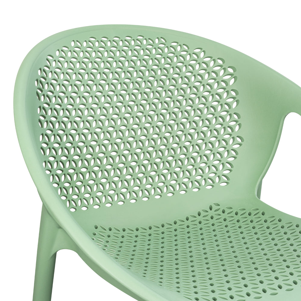 Silla Selva con Brazos, Color Verde Olivo, con Espaldar
