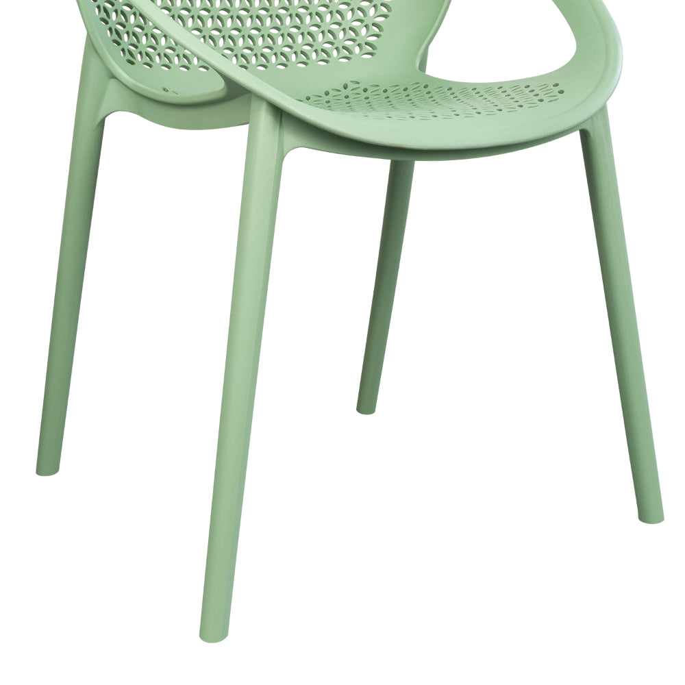 Silla Selva con Brazos, Color Verde Olivo, con Espaldar