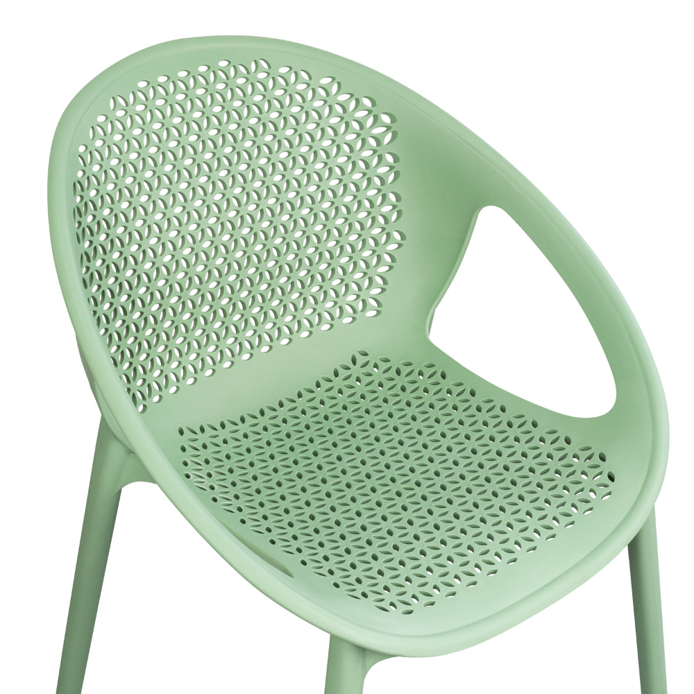 Silla Selva con Brazos, Color Verde Olivo, con Espaldar