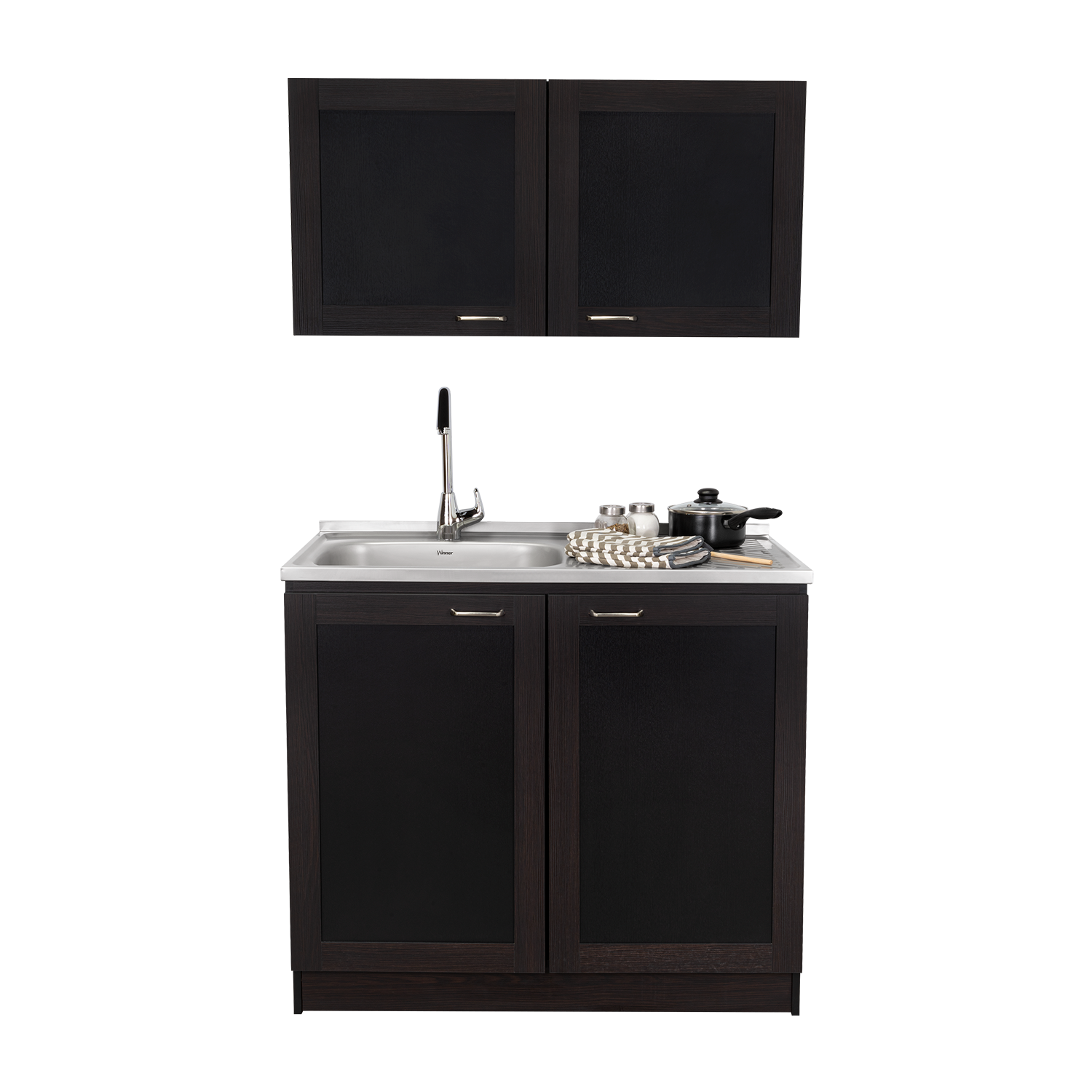 Cocina Integral Toronto, Wengue, Incluye Mesón Izquierdo ZF