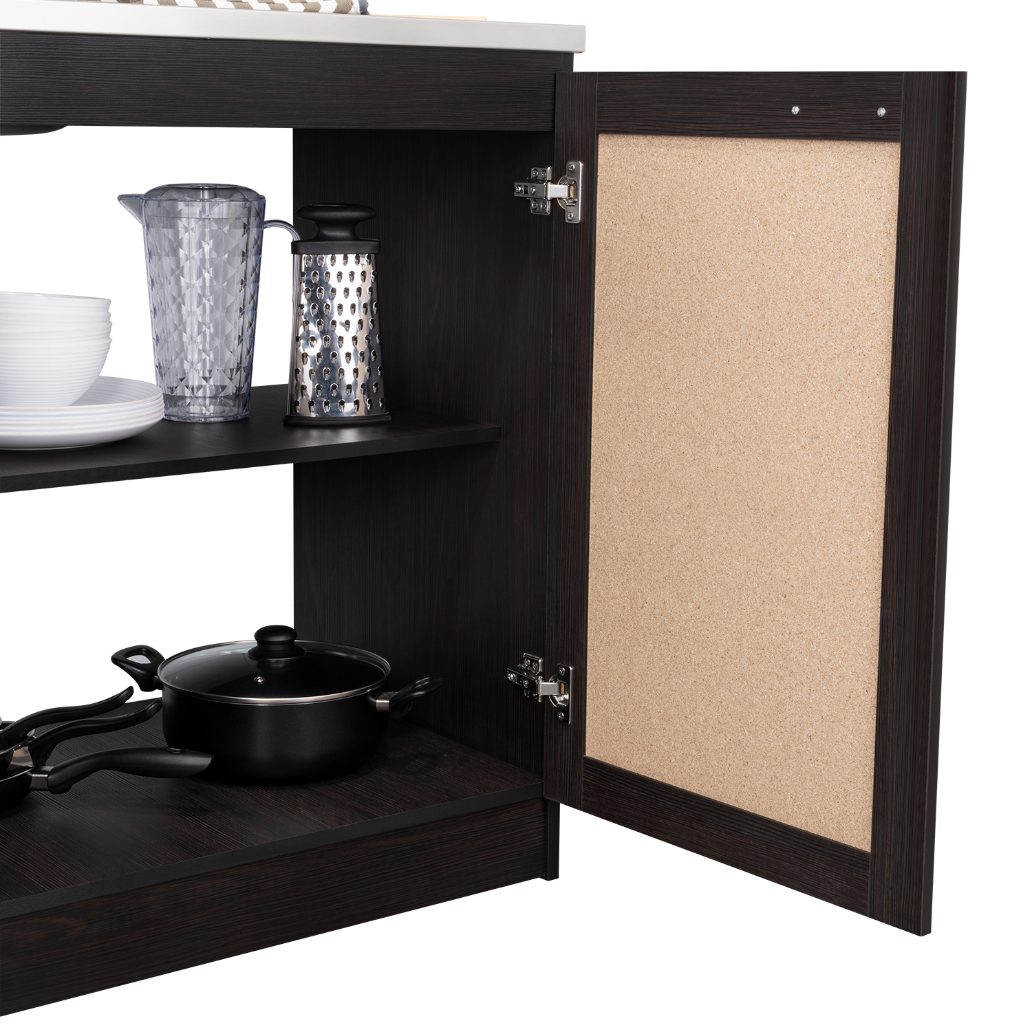 Cocina Integral Toronto, Wengue, Incluye Mesón Izquierdo ZF